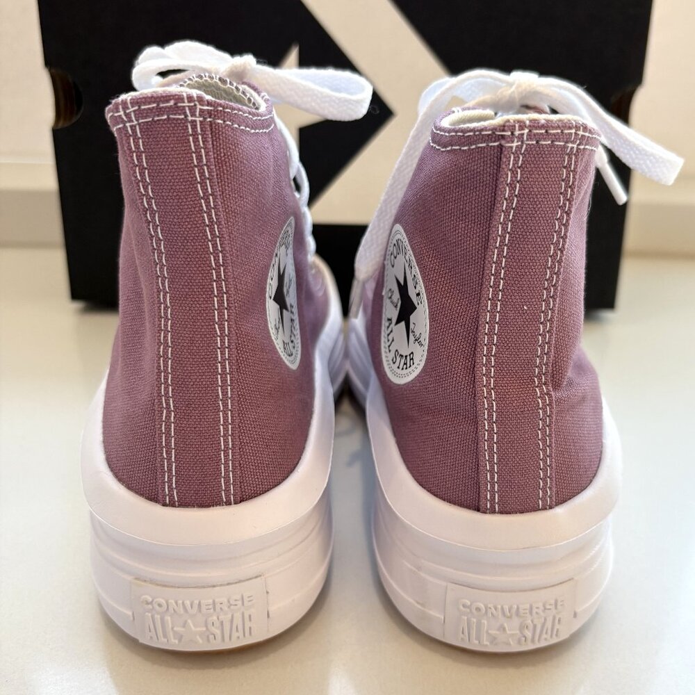 Converse Chuck Taylor All Star Move Hi Platform Sneakers CTAS Seasonal Dahlia - Picture 4 of 8